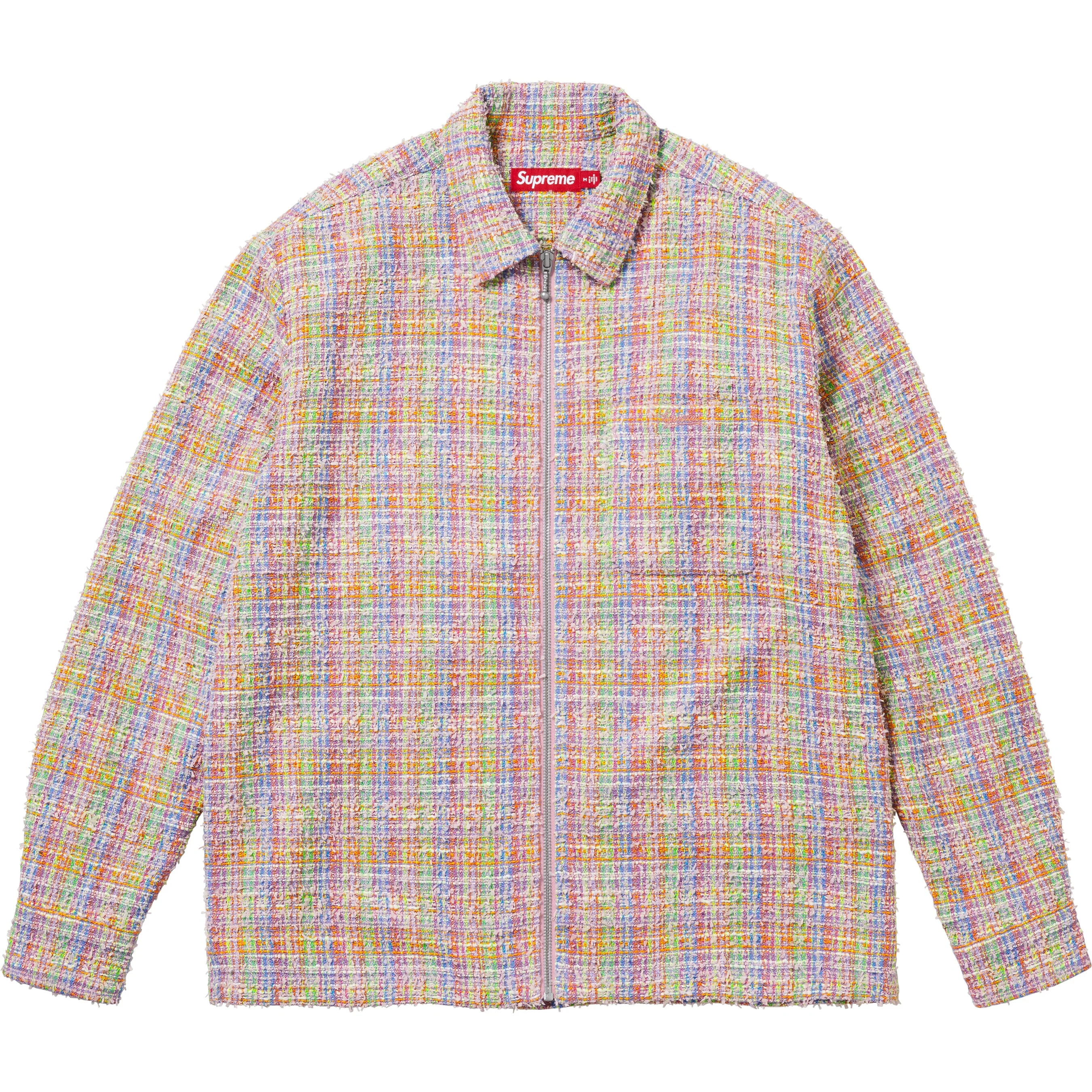 Bouclé Zip Up Shirt view 5